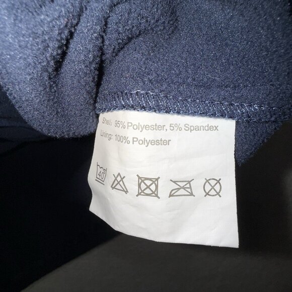 Wyoming Traders Mens Large Zip Up Navy Fleece Lined Soft Shell Ranch Wear Vest - Picture 4 of 7